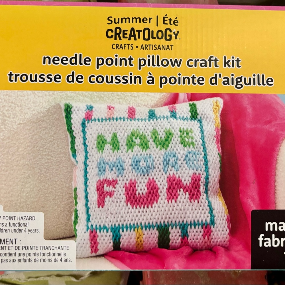 Creatology Needle Point Pillow Craft Kit - Multicolor